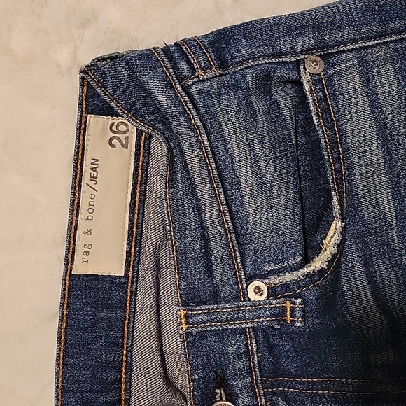 Rag & Bone The Dre Low Rise Straight Boyfriend Jeans Size 26 - Picture 4 of 11